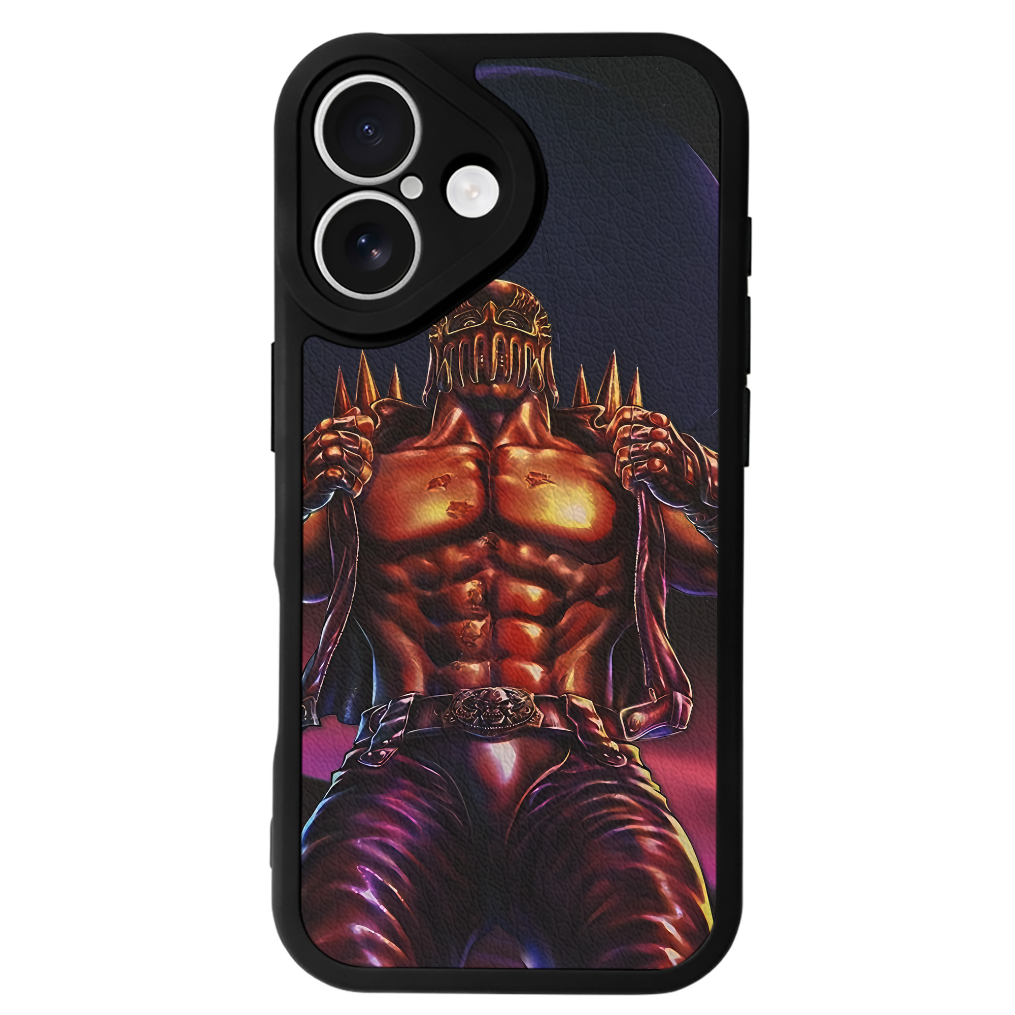 （画像用） 北斗の拳 Fist of the North Star 【iPhone 16シリーズ対応】シリコンスマホケース（レザー調） 材質：シリコン